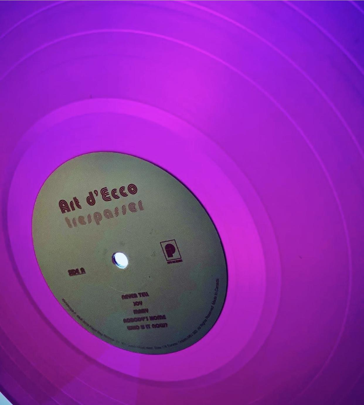 trespasser purple vinyl second pressing